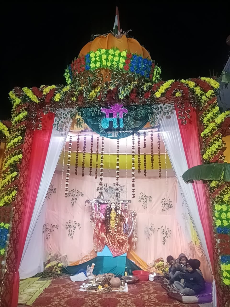 Sarswati Puja Pandal